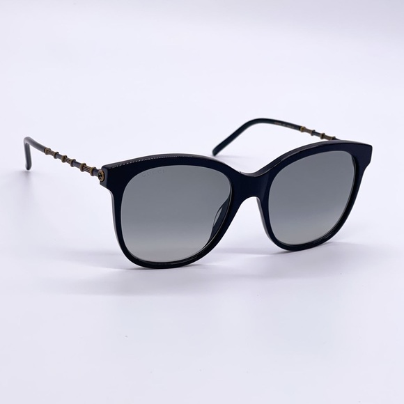 NEW GUCCI WOMEN BLACK GRAY CAT EYE SUNGLASSES GUCCI - Picture 1 of 8